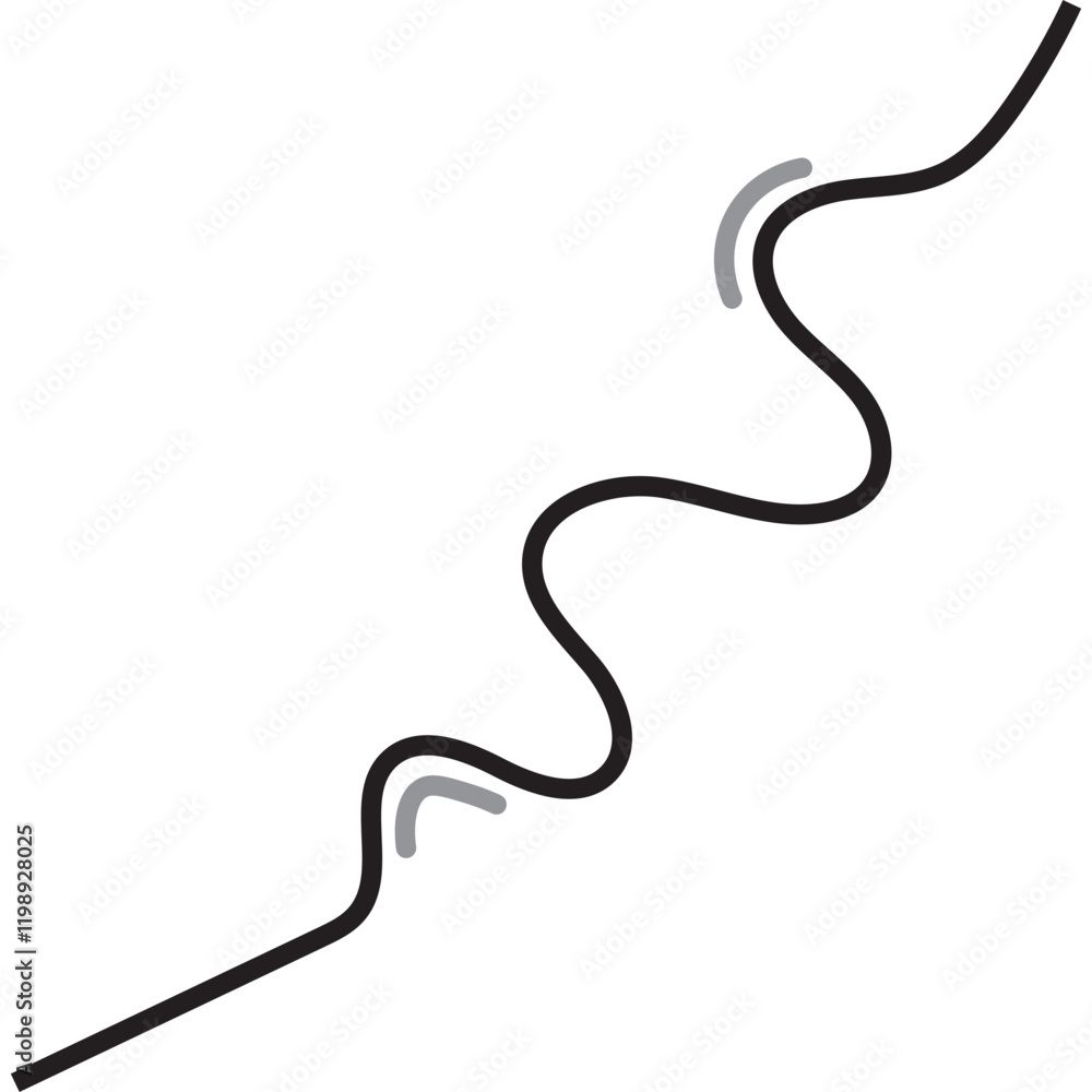Fototapeta premium scribble line element