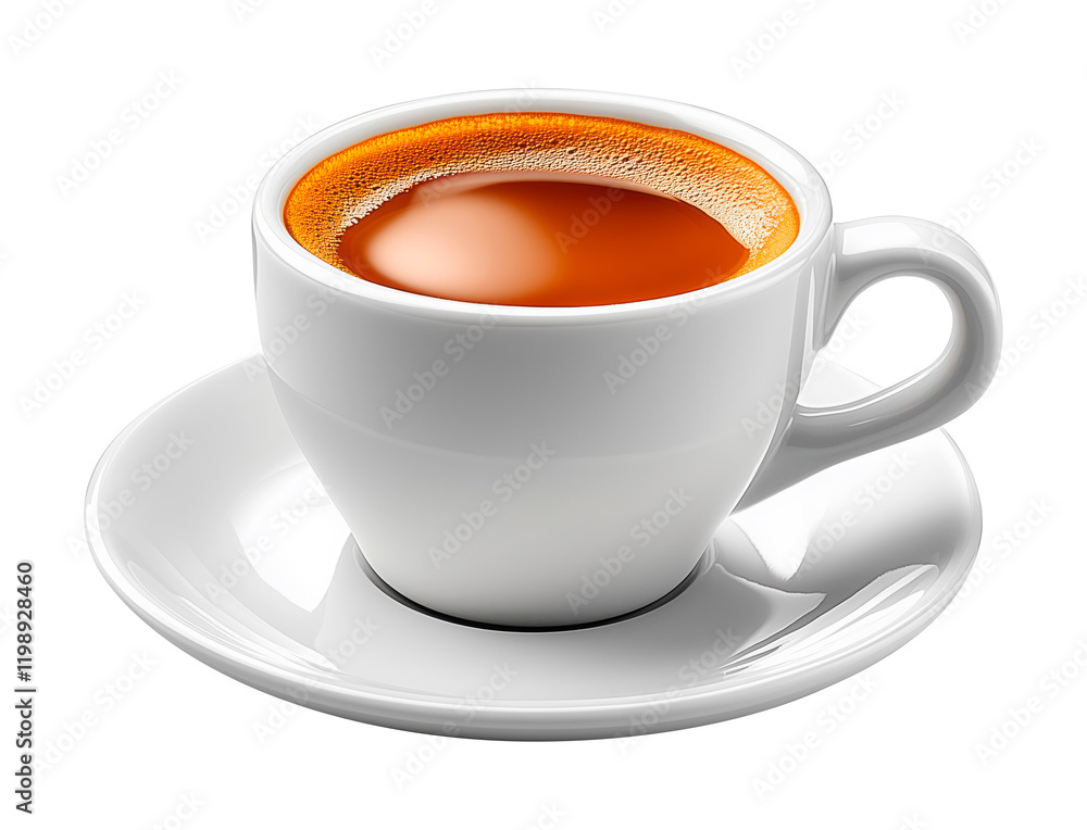 Blank white espresso cup against a white or transparent background Blank white espresso cup against a white or transparent background