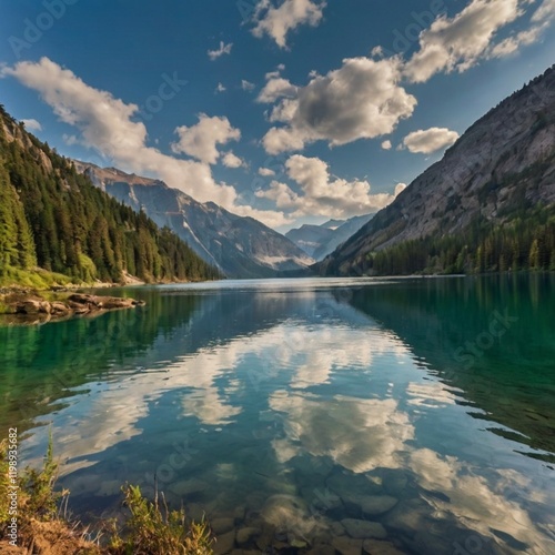 lake in the mountains