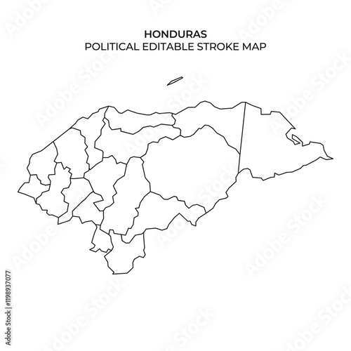 Detailed outline of Honduras political divisions for editing purposes