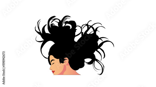 Women hair while sleeping