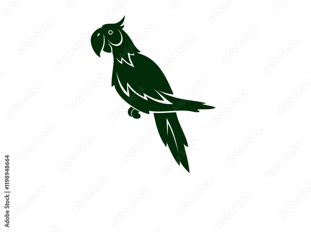 Fototapeta premium parrot on a white background