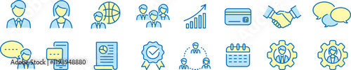 business loyalty icons vector sign