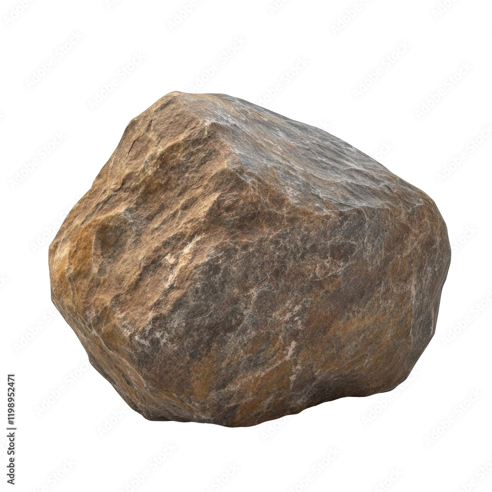 Fototapeta premium Realistic Natural Rock Formation Displaying Unique Textures and Colors for 3D Modeling or Artistic Purposes