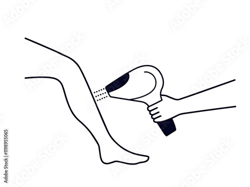 hand drawn vector illustration of a sword