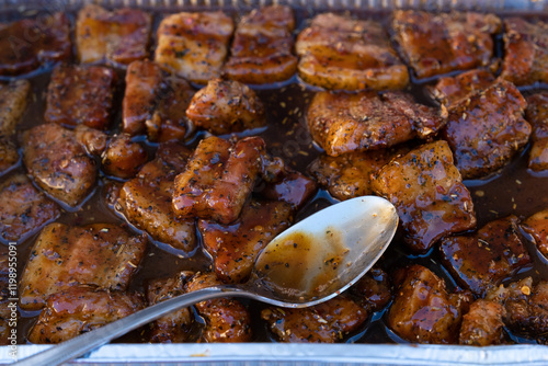 Pork belly burnt ends bbq