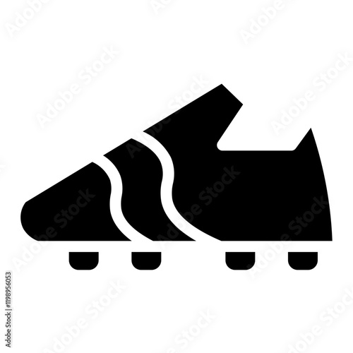 Soccer Shoes Sport Glyph Icon