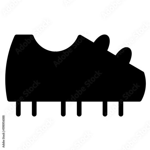 Soccer Shoes Sport Glyph Icon