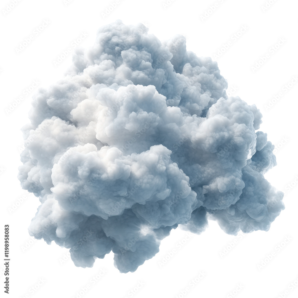 Impressive White Clouds Accentuated by Sunshine Captured in a Serene Sky Setting Impressive White Clouds Accentuated by Sunshine Captured in a Serene Sky Setting