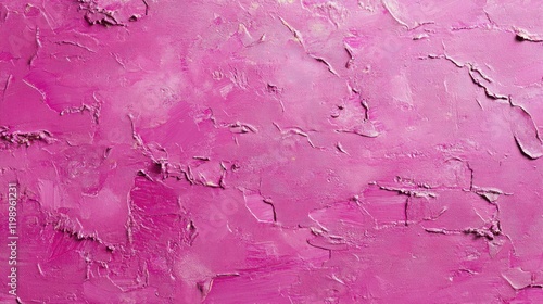 Textured pink wall background with cracked paint suitable for various design applications Copy Space photo