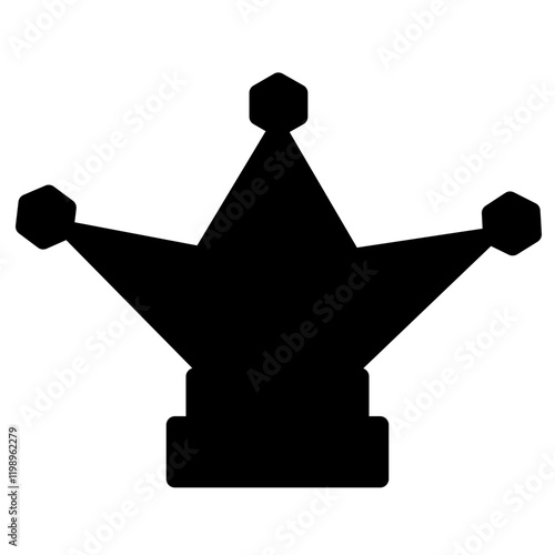 Tactic Minister Queen Glyph Icon