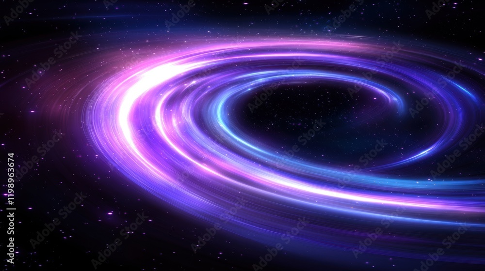 Stunning Abstract Cosmic Swirl in Deep Space with Stars and Colors Stunning Abstract Cosmic Swirl in Deep Space with Stars and Colors