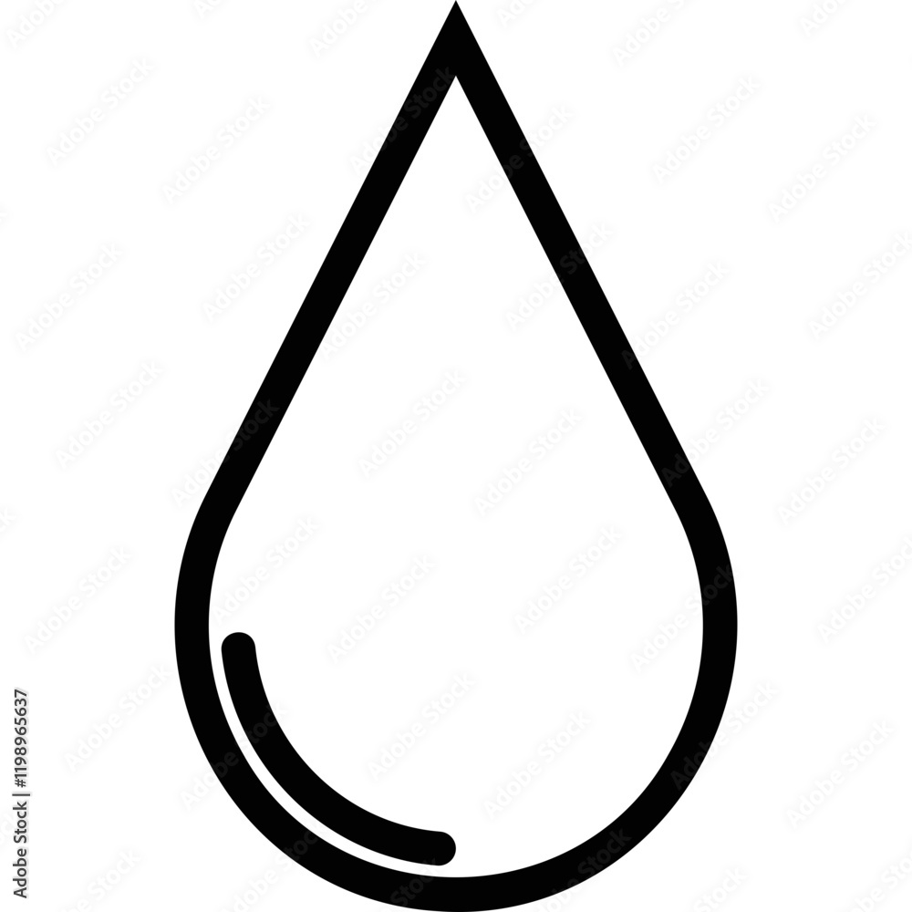 Simple vector icon drop Simple vector icon drop