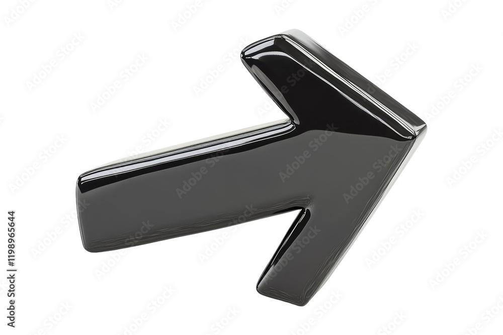 Fototapeta premium Directional arrow guidance studio icon minimalist