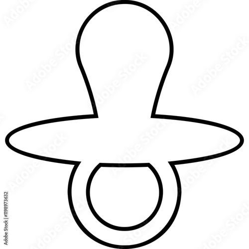 Simple vector icon baby pacifier