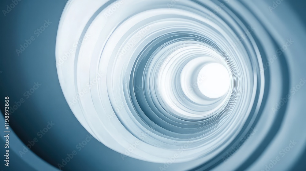 Abstract View of a Cut White Duct Pipe in Light Colors with Space for Text Abstract View of a Cut White Duct Pipe in Light Colors with Space for Text