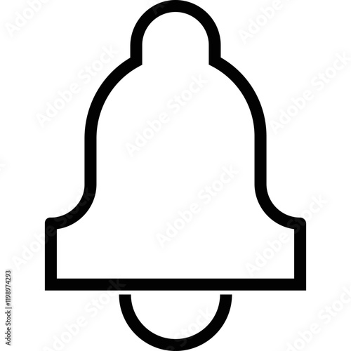 Simple vector icon bell
