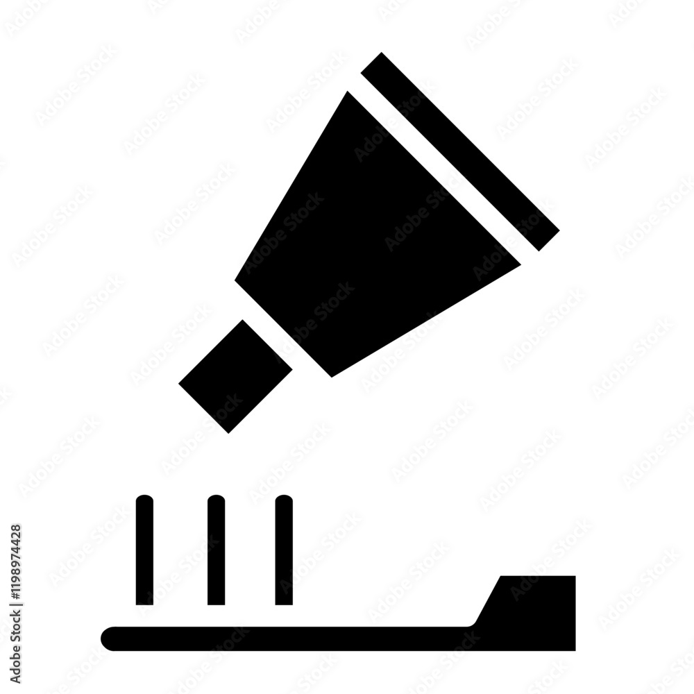 Medicine Oral Paste Glyph Icon Medicine Oral Paste Glyph Icon