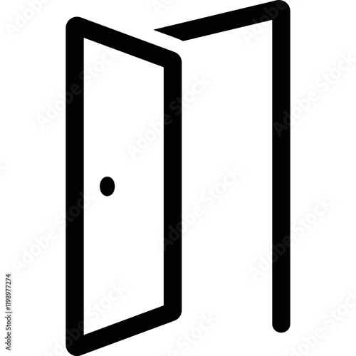 Simple vector icon door