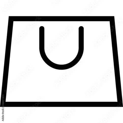 Simple vector icon shopping bag