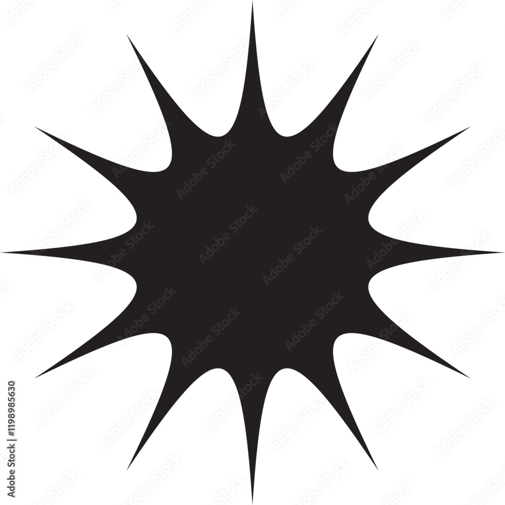Black star shape vector, isolated svg Black star shape vector, isolated svg