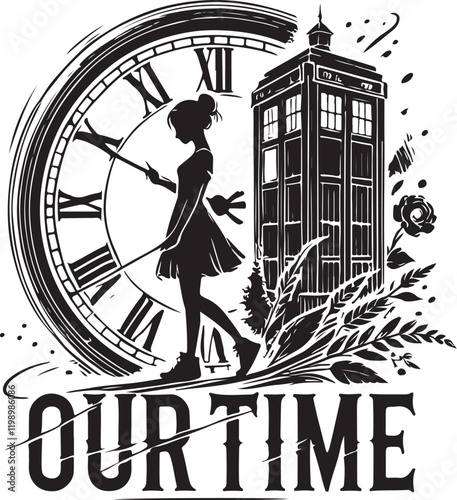 Our time typography wonderful t shirt