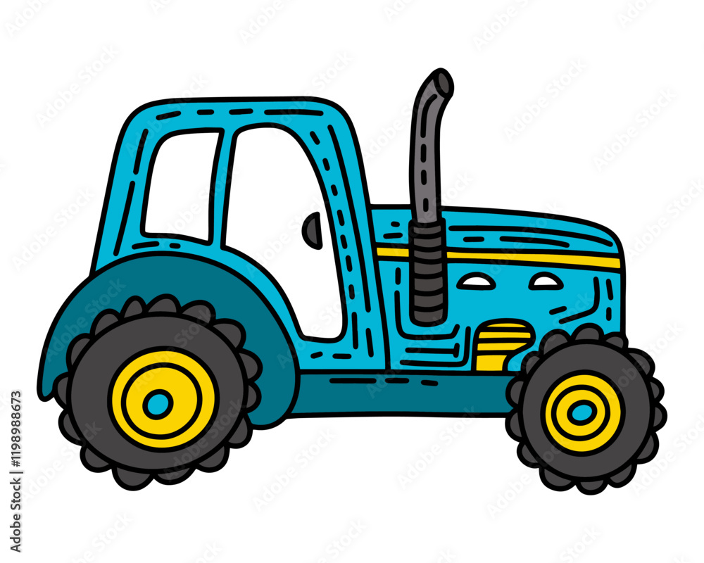 Obraz premium Cartoon Truck. Vector.