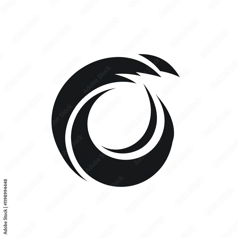 Elegant Feather Encircled in a Zen-Inspired Design Elegant Feather Encircled in a Zen-Inspired Design