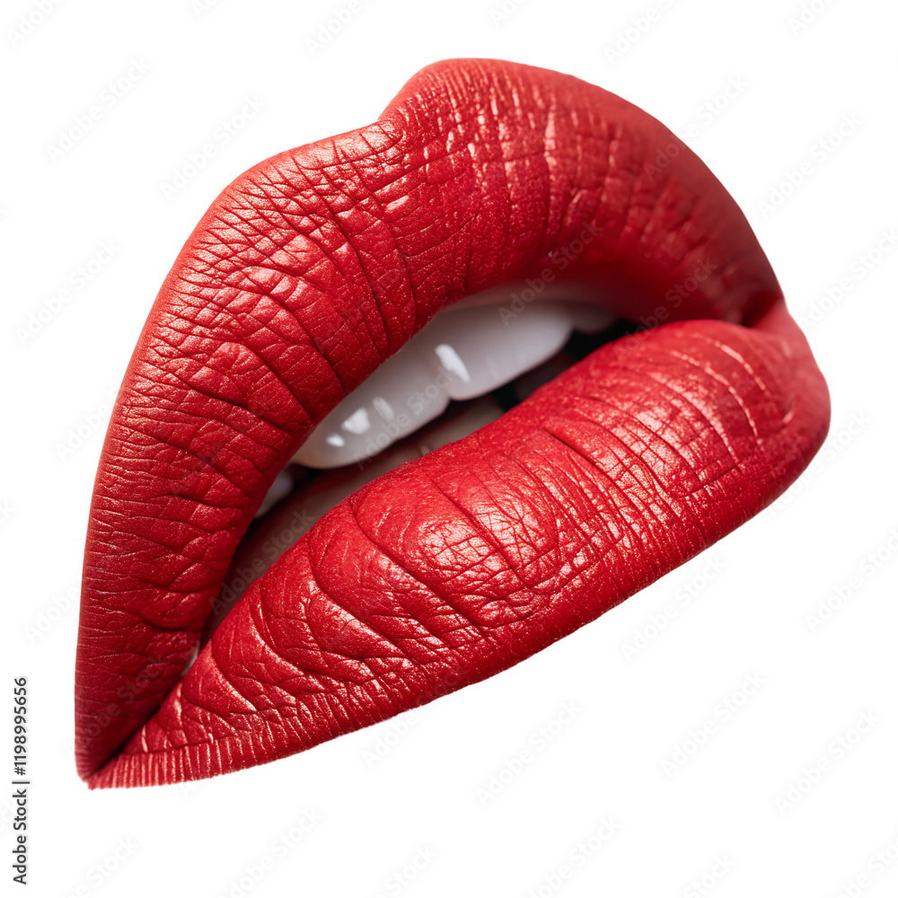 red lips isolated on white red lips isolated on white