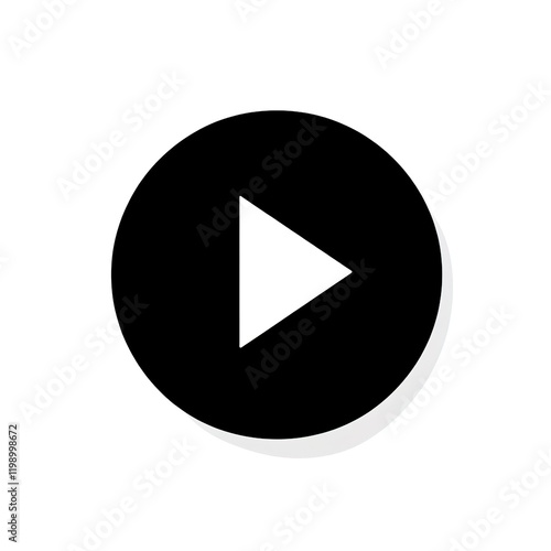 Play Button Icon with Shadow, Ideal for Media Applications Free Download Play Button Icon with Shadow, Ideal for Media Applications - GFXLoad