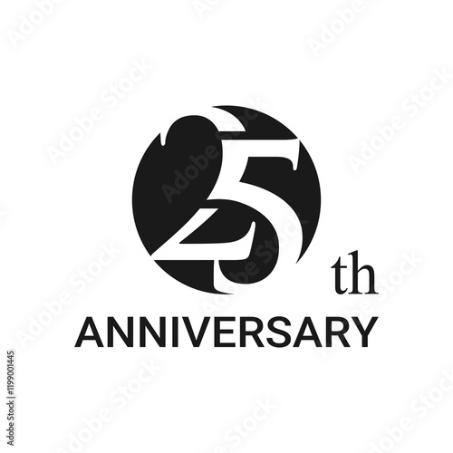 25th logo design, 25th anniversary logo design, vector, symbol, icon
