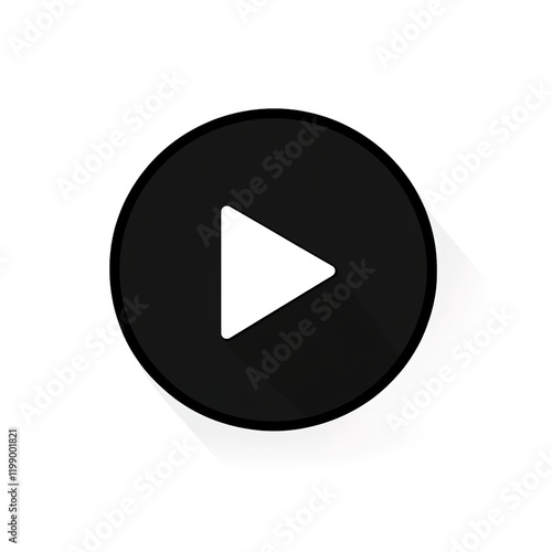 Free Download Play icon. flat design vector illustration for web and mobile
 - GFXLoad