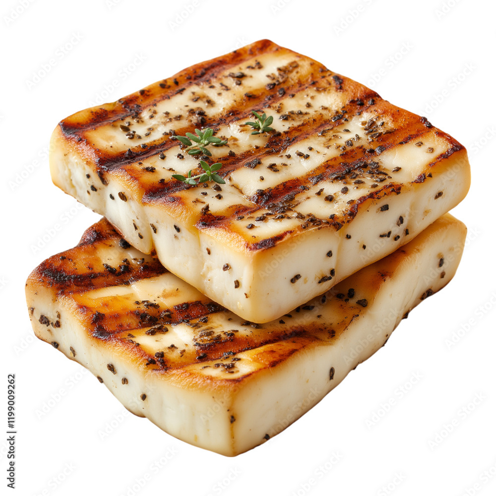 Halloumi cheese isolated on a white background. Halloumi cheese isolated on a white background.