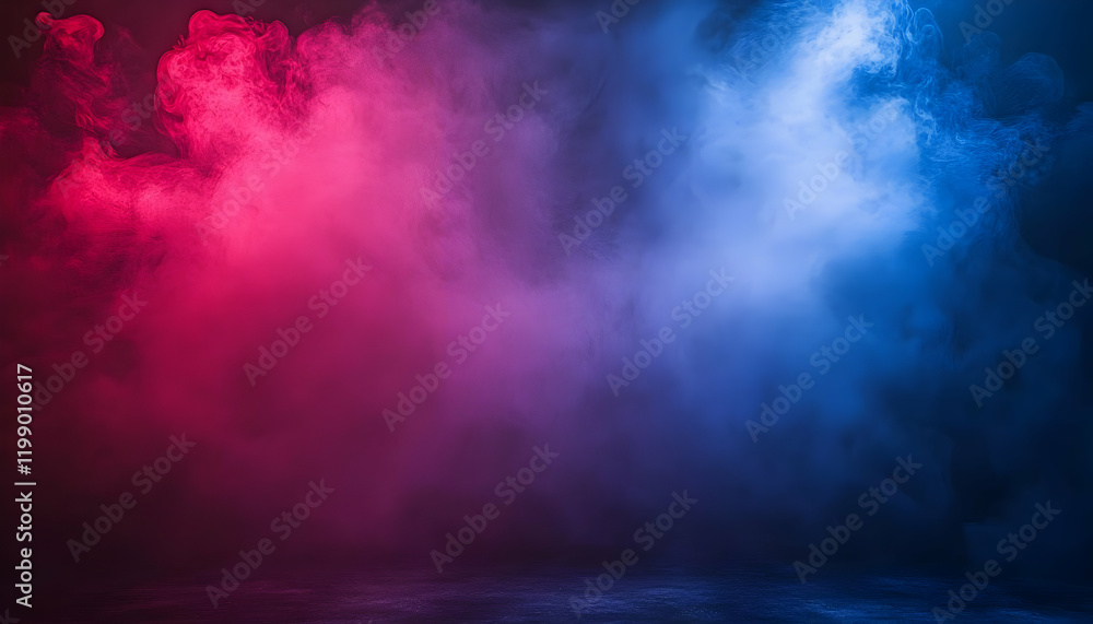 Red blue smoke studio backdrop (1) Red blue smoke studio backdrop (1)