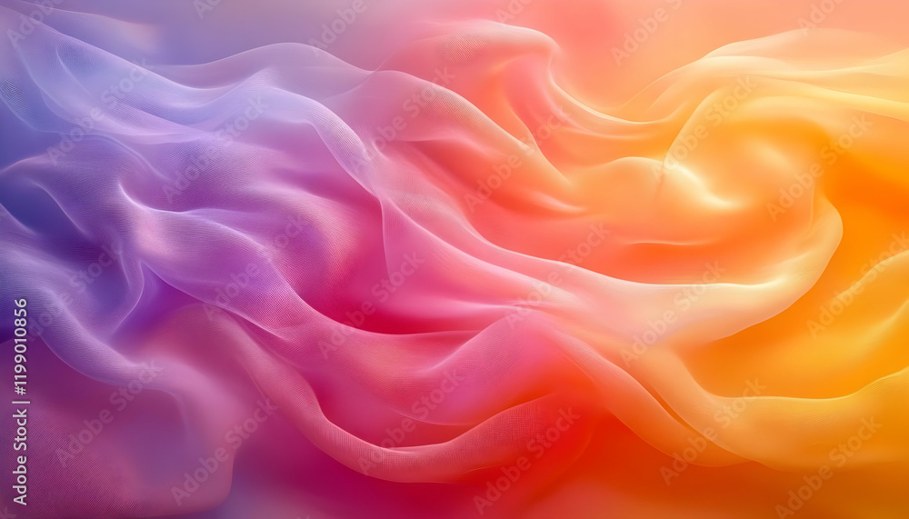 Fototapeta premium Pastel fabric swirls, gradient background, texture, design