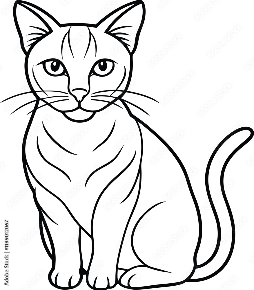 Obraz premium black cat cartoon