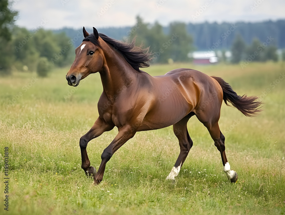 Horse trotting in a field. Peaceful outdoor scenes. Nature and wildlife photography. Tranquil moments with horses. Horse trotting in a field. Peaceful outdoor scenes. Nature and wildlife photography. Tranquil moments with horses.