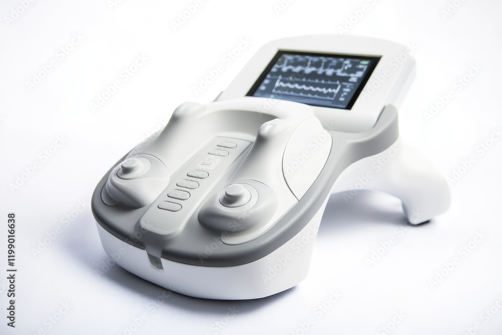 A close-up view of a remote control on a white surface, suitable for use in technology or media-related contexts A close-up view of a remote control on a white surface, suitable for use in technology or media-related contexts