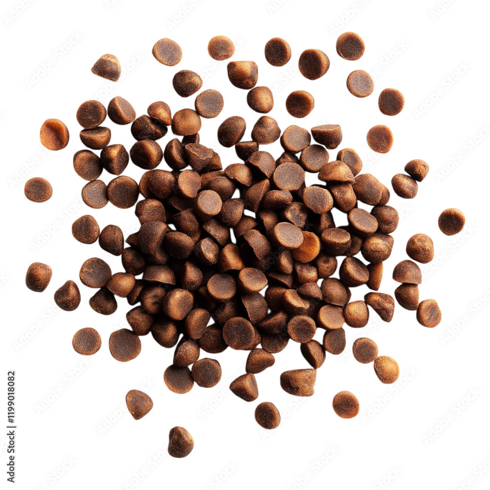 Dry dog food kibble isolated on a white background. Dry dog food kibble isolated on a white background.