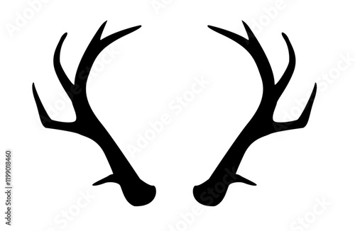 Geweih, Hirsch, Reh, Outdoor - Vektor