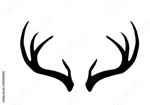 Geweih, Hirsch, Reh, Outdoor - Vektor