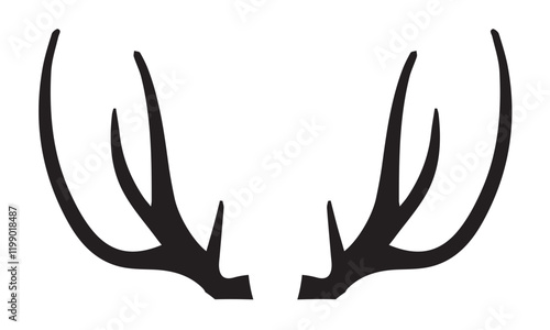 Geweih, Hirsch, Reh, Outdoor - Vektor