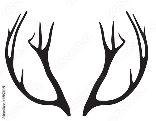 Geweih, Hirsch, Reh, Outdoor - Vektor