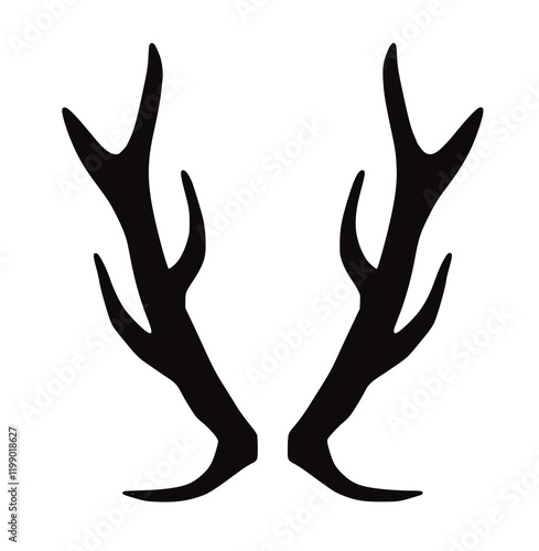 Geweih, Hirsch, Reh, Outdoor - Vektor