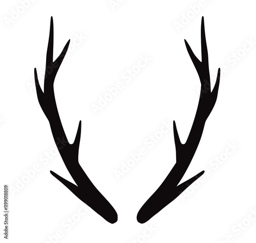 Geweih, Hirsch, Reh, Outdoor - Vektor