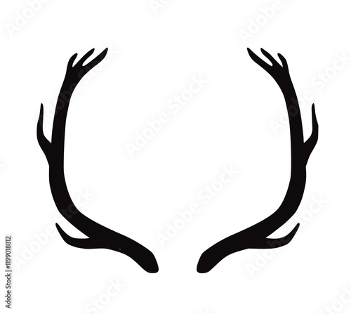 Geweih, Hirsch, Reh, Outdoor - Vektor