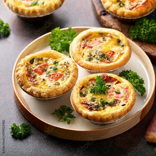 Wallpaper Mural Freshly delicious mini quiches Torontodigital.ca