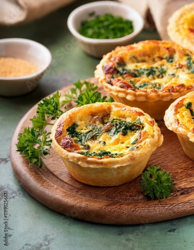Wallpaper Mural Freshly delicious mini quiches Torontodigital.ca