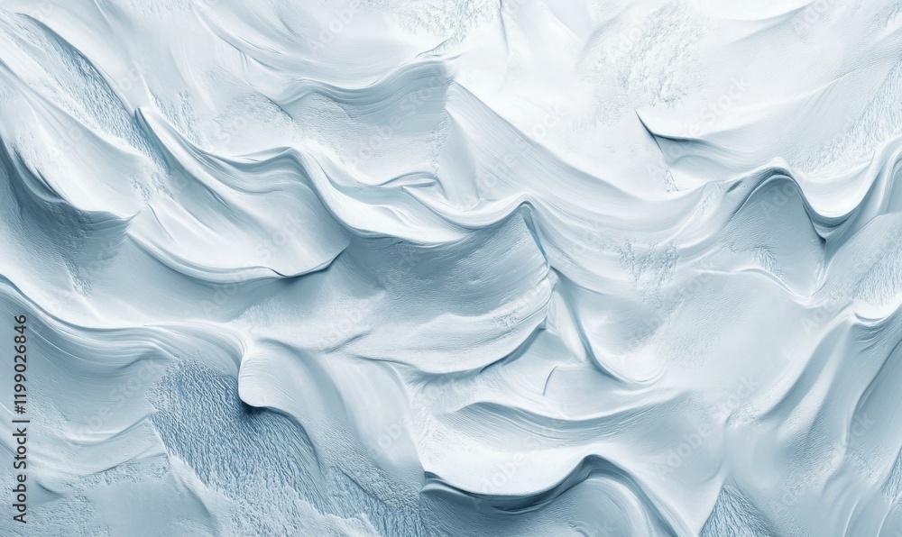 Fototapeta premium Abstract white snow texture with ripples and layers, weather, background, nature , seasonal, frost