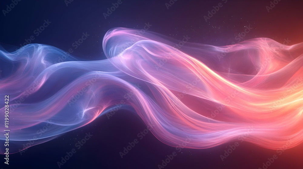 Abstract flowing light waves, cosmic background, design Abstract flowing light waves, cosmic background, design